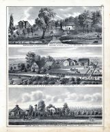 George Riddle, Oakwood, H.G. Gorham Farm Residence, Cedar Grove, W. Strong, Vienna, Mazon, Grundy County 1874